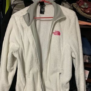 White/Pink North Face